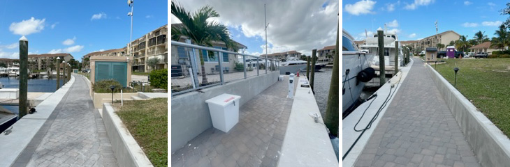 The Bluffs Marina - East Side Seawall/Sidewalk